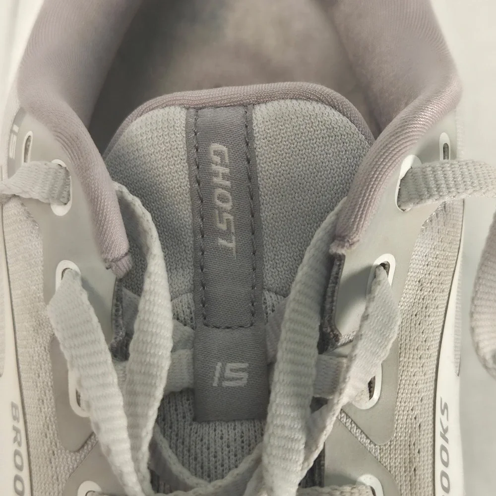 Brooks Ghost 15 Shoes Womens Size 8.5 B  Grey Sneakers Running Breathable